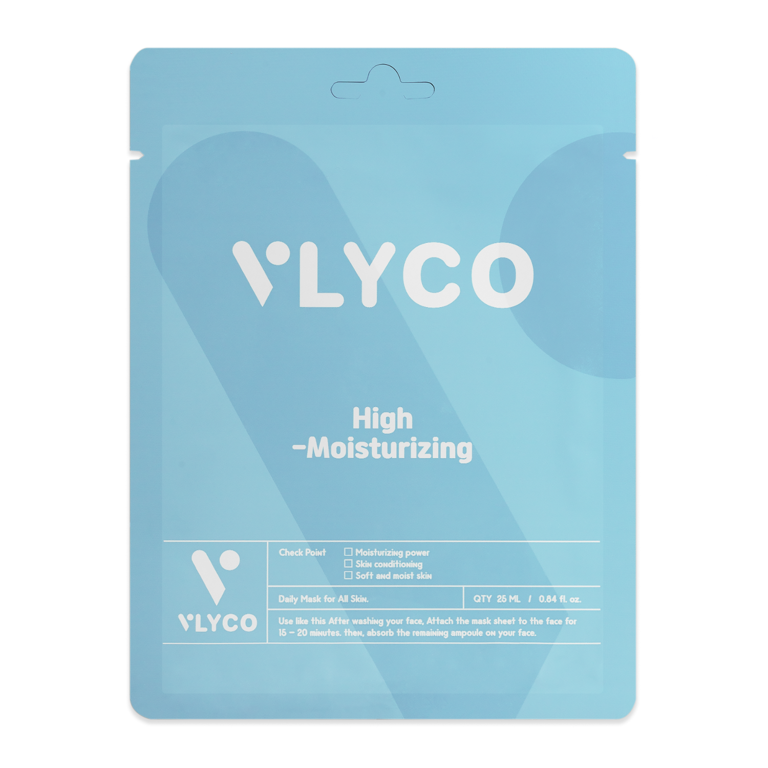 Aqua Face Sheet Mask by VLYCO - Korean Skincare.